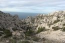 du col de Chèvres à Marseilleveyre